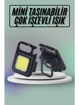 Techugo Mıknatıslı Parlak LED Işık 3 Fonksiyonlu Şarj Edilebilir Ledli Mini Taşınabilir