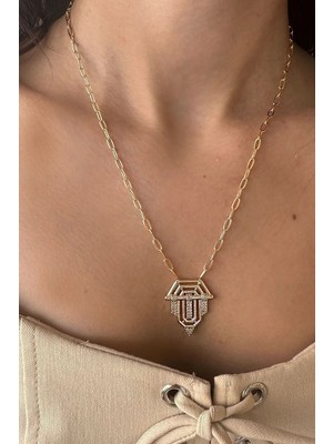 OkkoStore Motifli Serenay Kolye