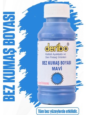 Deribo Bez ve Kumaş Ayakkabı Boyası, Ayakkabı Bakım. 100ML. Sünger Hediyeli.