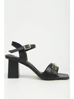Pierre Cardin Siyah Kadın Topuklu Sandalet PC-55769 Z
