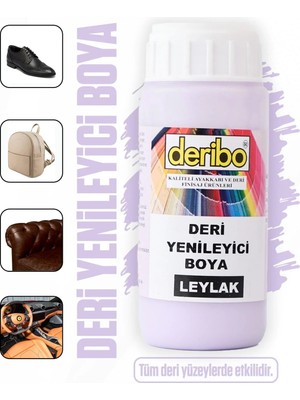 Deribo Deri Eşya, Ayakkabı, Koltuk, Direksiyon, Çanta, Deri Yenileyici Boya. 100ML. Sünger Hediyeli.
