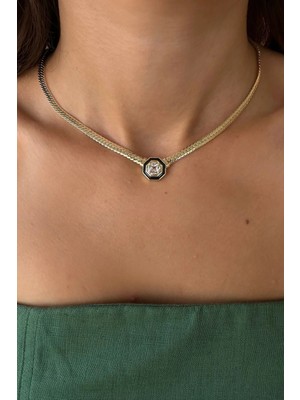 OkkoStore Mineli Taşlı Serenay Kolye
