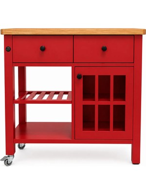 Dipole Furniture MATE MAT LAKE KIRMIZI (RAL-3016) SERVANT MOBİLYASI