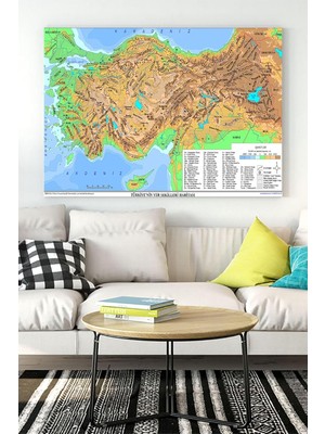 Wheat Grains Global Store (PSTER18286) Türkiye Haritası Eğitim Kanvas Tablo 2 30 x 40