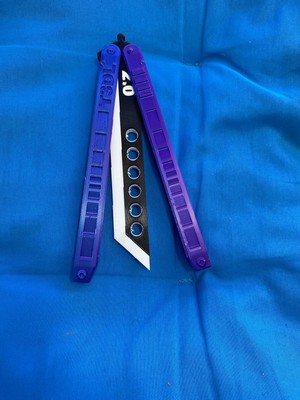 Riva Self Katana Kelebek Antrenman Için Keskin Olmayan Oyuncak - 3D Pla Plastik Stres Kelebeği Balisong