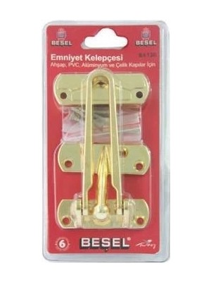 Hobibahçem Mey Ithalat® Başel Kapı Emniyet Kelepçesi Sarı