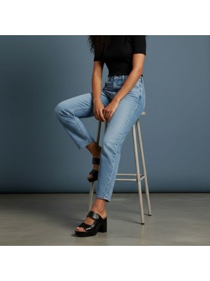 Ne&Ve Shoes Siyah Deri Ayarlanabilir Cırtlı Dikiş Detaylı Kadın Takunya Terlik