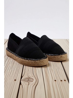 Benerly Kadın Espadril Platform Ayakkabı Dokulu Kumaş Yapısı Neolit Taban Rahat Kesim Günlük Modern Şık