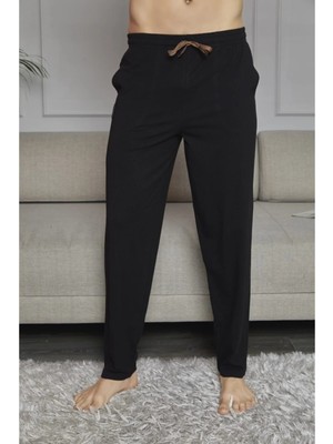 Kly Ince Battal Tek Alt Penye Pamuk Pijama