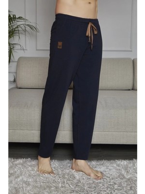 Kly Ince Battal Tek Alt Penye Pamuk Pijama
