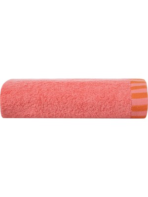 Mudo Home NOVA YÜZ HAVLUSU PEMBE TURUNCU 50X80 CM