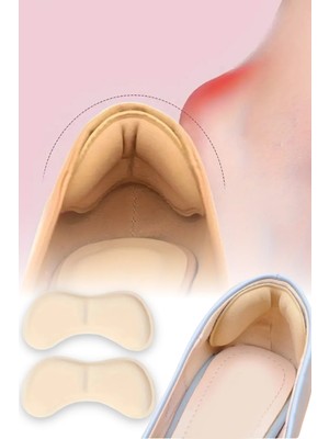Omilife 1 Çift 5 mm Topuk Vurma Önleyici Ayakkabı Daraltıcı Destek Pedi Kaymaz Konfor Koruyucu