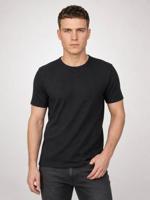 Loft Regular Fit Siyah Erkek T-Shirt LF2042154