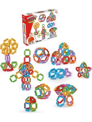 Hobibahçem Mey Ithalat® 03895 Geometrik Puzzle 96 Parça