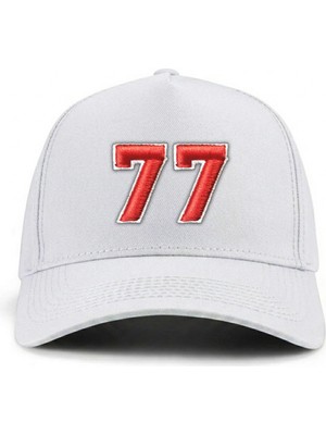 PataCute 77 Numara (Kabartmalı) Kalıplı Baseball Şapka