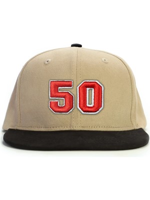 PataCute 50 Numara (Kabartmalı) Snapback Şapka