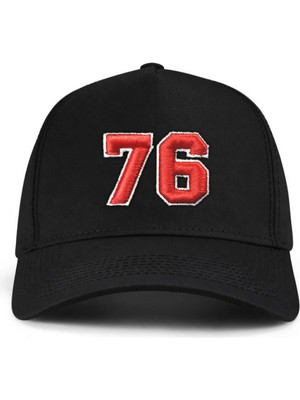 PataCute 76 Numara (Kabartmalı) Kalıplı Baseball Şapka