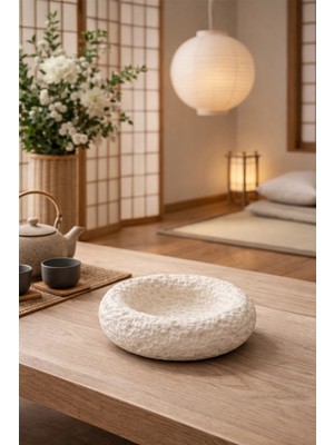 Otaera Aytaşı Mini Dekoratif Kase | Modern & Minimal Dekoratif Obje, Taş Dokulu Minimal Iskandinav Stil Vazo