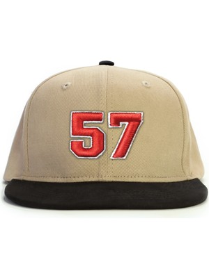 PataCute 57 Numara (Kabartmalı) Snapback Şapka