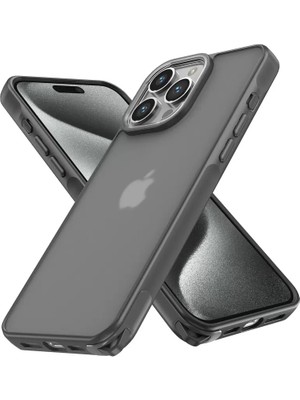 AKM Newface Apple iPhone 13 Pro Max Kılıf Elegant Kapak - Titan Gri