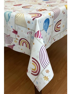 Pimula Home Pvc Elyaf Tabanlı Silinebilir Muşamba Masa ÖRTÜSÜ_PARTI_1187