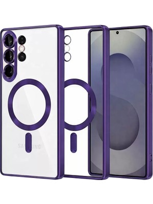 AKM Newface Samsung Galaxy S26 Ultra Kross Magneticsafe Kapak - Mor
