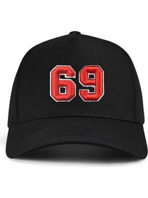 PataCute 69 Numara (Kabartmalı) Kalıplı Baseball Şapka