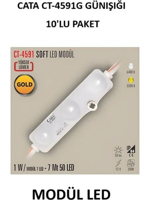 CATA CT-4591G SOFT 12V MODÜL LED GÜNIŞIĞI (10'LU PAKET)
