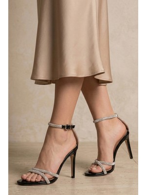 Nemesis Shoes Serena Kadın Topuklu Abiye Sandalet Siyah