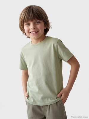 LC Waikiki Yeni Sezon Lcw Kids Beyaz Baskılı Erkek Çocuk Tişört Takım