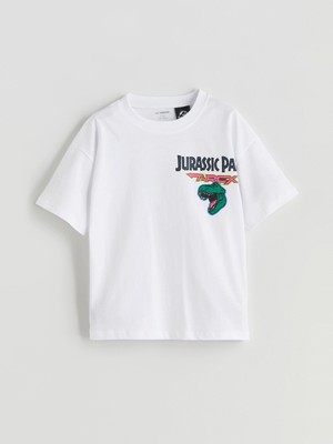 LC Waikiki Yeni Sezon Lcw Kids Beyaz Baskılı Erkek Çocuk Tişört Takım