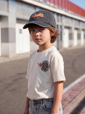 LC Waikiki Yeni Sezon Lcw Kids Beyaz Baskılı Erkek Çocuk Tişört Takım