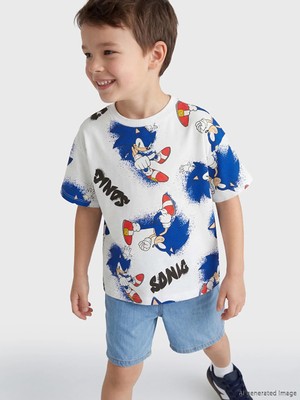 LC Waikiki Yeni Sezon Lcw Kids Beyaz Baskılı Erkek Çocuk Tişört Takım