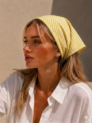 Eylülce Butik Kadın Bandana %100 Pamuk Yakmaz-Terletmez-Kaymaz Yazlık Bandana Fular