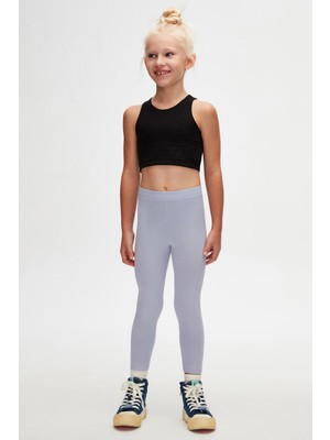 Lovetti Açık Lila Kız Çocuk Yazlık Basic Tayt