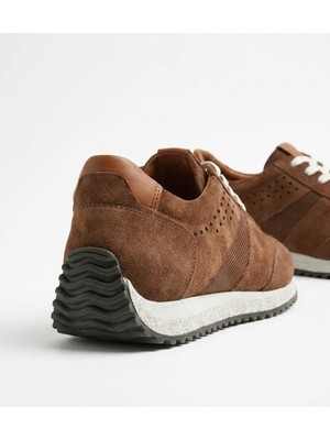 Growish GD0105 Hakiki Nubuk Deri Termoaktif Taban Üst Kalite Koku Yapmaz Çift Renk Hafif Taban Sneaker Spor