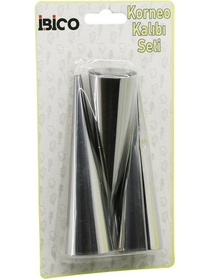 Zenvia Znv 3pcs Metal Korneo Kalıp - Pasta Dekorasyon Aparatı Çap:3.4cm x UZUNLUK:12CM BRKT-921602 ZNV20