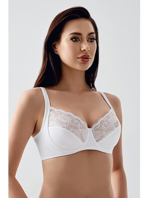 NEWBRA LINGERIE Kadın Balenli Toparlayıcı Sütyen - Beyaz
