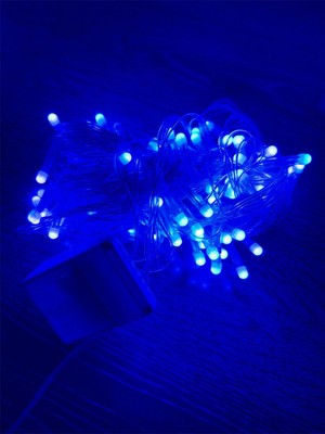 Zenvia Znv 10M 100 LED Damla Uçlu Mavi Işık Şeffaf Kablo Mz-17-6 ZNV2029