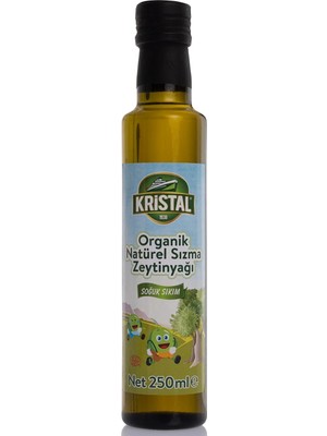 Kristal Organik Natürel Sızma Zeytinyağı 250 ml (4 Adet)