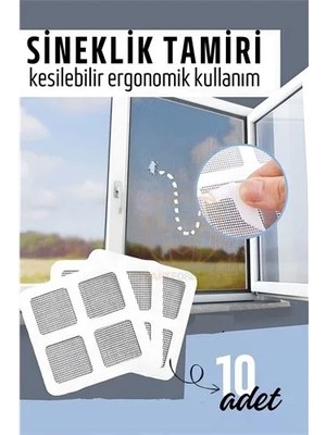 Uravas Store Sineklik Tamir Bandı 10 Adet 10 x 10 cm 721138