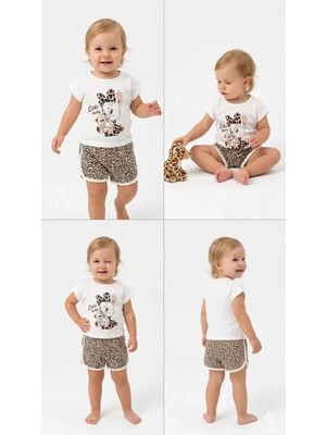 Aycer 1/4 Yaş Leopar Tşan Baskılı Çuk Takımı