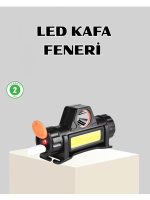 Pileli Store Kamp ve Doğa Için Şarjlı LED Baş Feneri – Mıknatıslı, Su Geçirmez