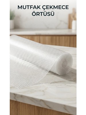 TKÇ Tkcls- Mutfak Raf ve Çekmece Için Şeffaf Pvc Koruyucu Örtü 45X300 cm