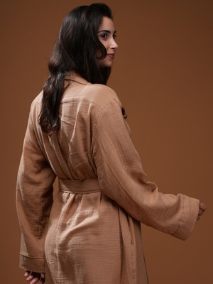Pahta Muslin Tunik Pantolon Takım