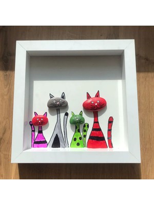 Northcity Eşsiz Doğal Taş Efektli Hayvan Görselli Duvar Panosu 20X20CM Mdf
