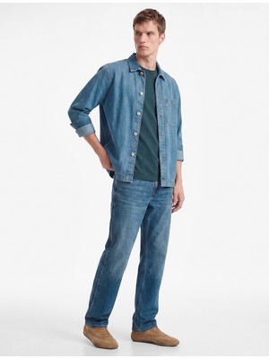 Koton Pamuklu Normal Bel Vintage Straight Fit Jean Pantolon