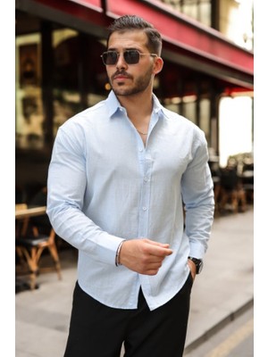 Efnaz Style Erkek Fresh Keten Gömlek