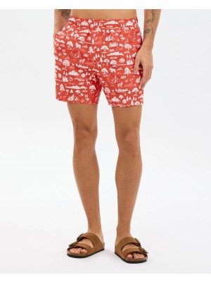 Skechers M 7 Inch Swimshort Erkek Kırmızı Deniz Şortu S2610132-0120
