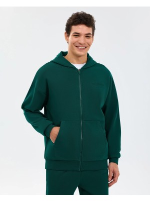 Skechers M Essential Full Zip Hoodie Sweatshirt Erkek Haki Sweatshirt S2610014-4222